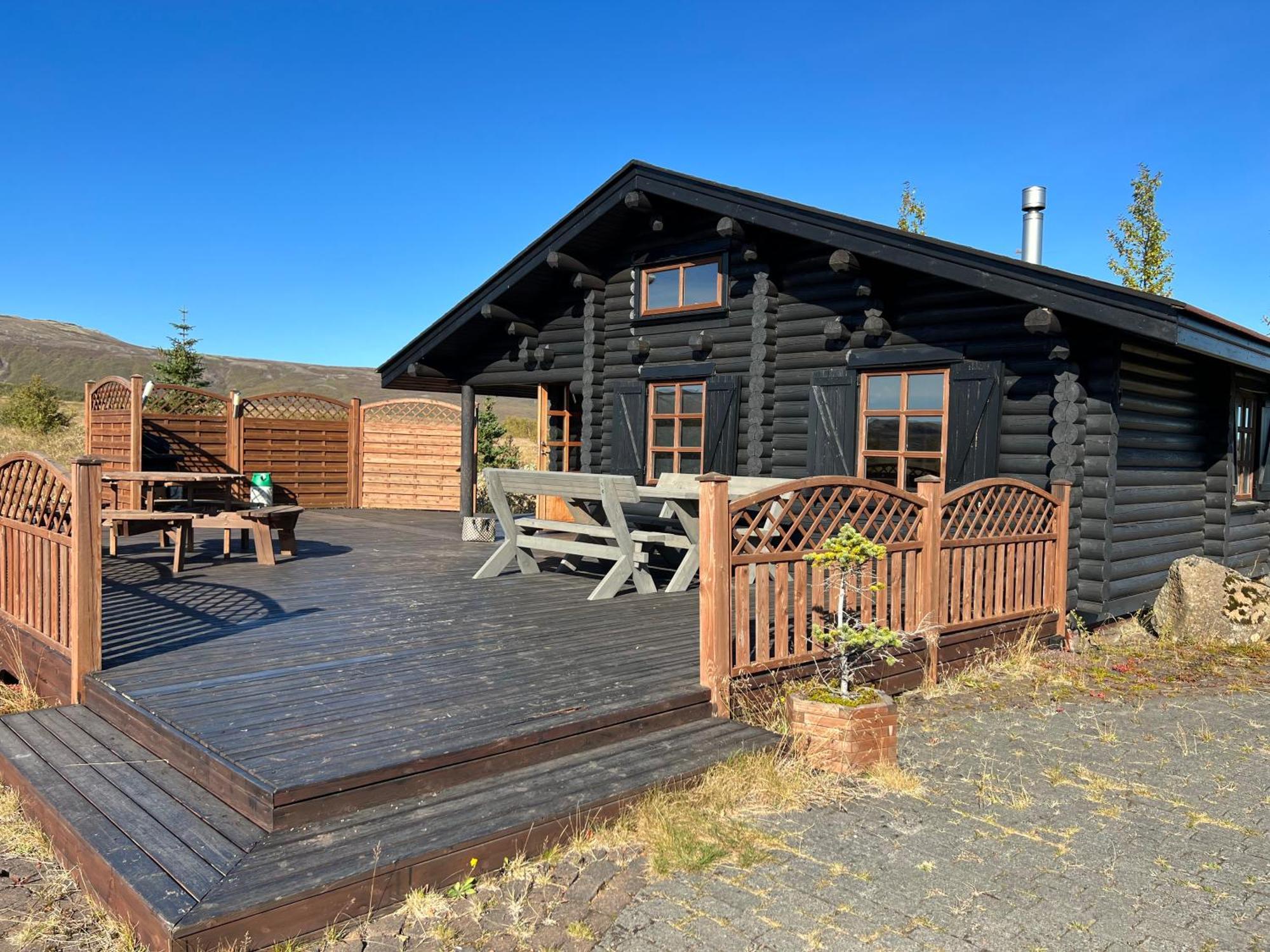 Cosy Cabin With Amazing View On The Geysir Blaskogabyggd Eksteriør billede